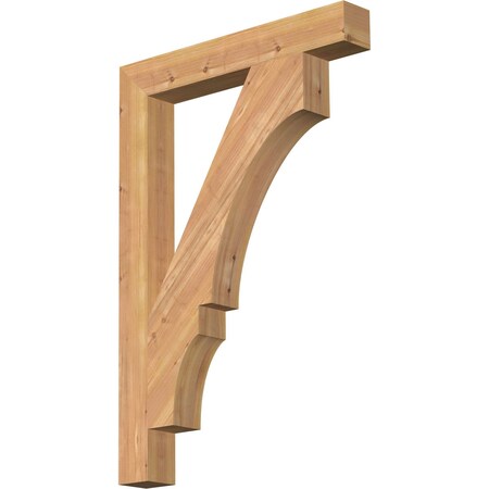 Ekena Millwork Balboa Block Smooth Bracket, Western Red Cedar, 3 1/2"W x 26"D x 38"H BKT04X26X38BOA05SWR